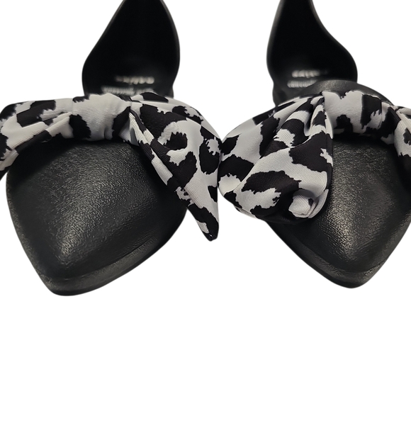 Native Beth Richard Black D'orsay Bow Pointed Toe Shoe 6 - Picture 5 of 9